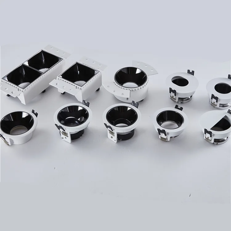 110V Led Spotlight Mr16 GU10 Frame Cob 9W Hotel Office Ceiling Embedded Aluminum Downlight