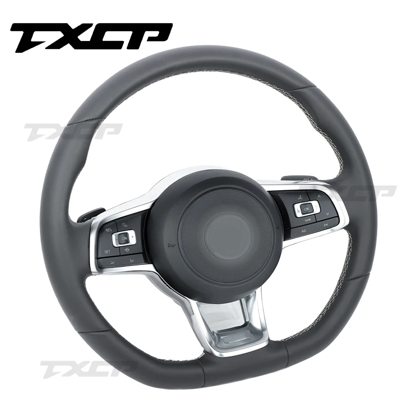 Fit For Volkswagen Golf7.5 GTI MK7 GTS GTD GTE R-Line Golf7 Full Leather Steering Wheel