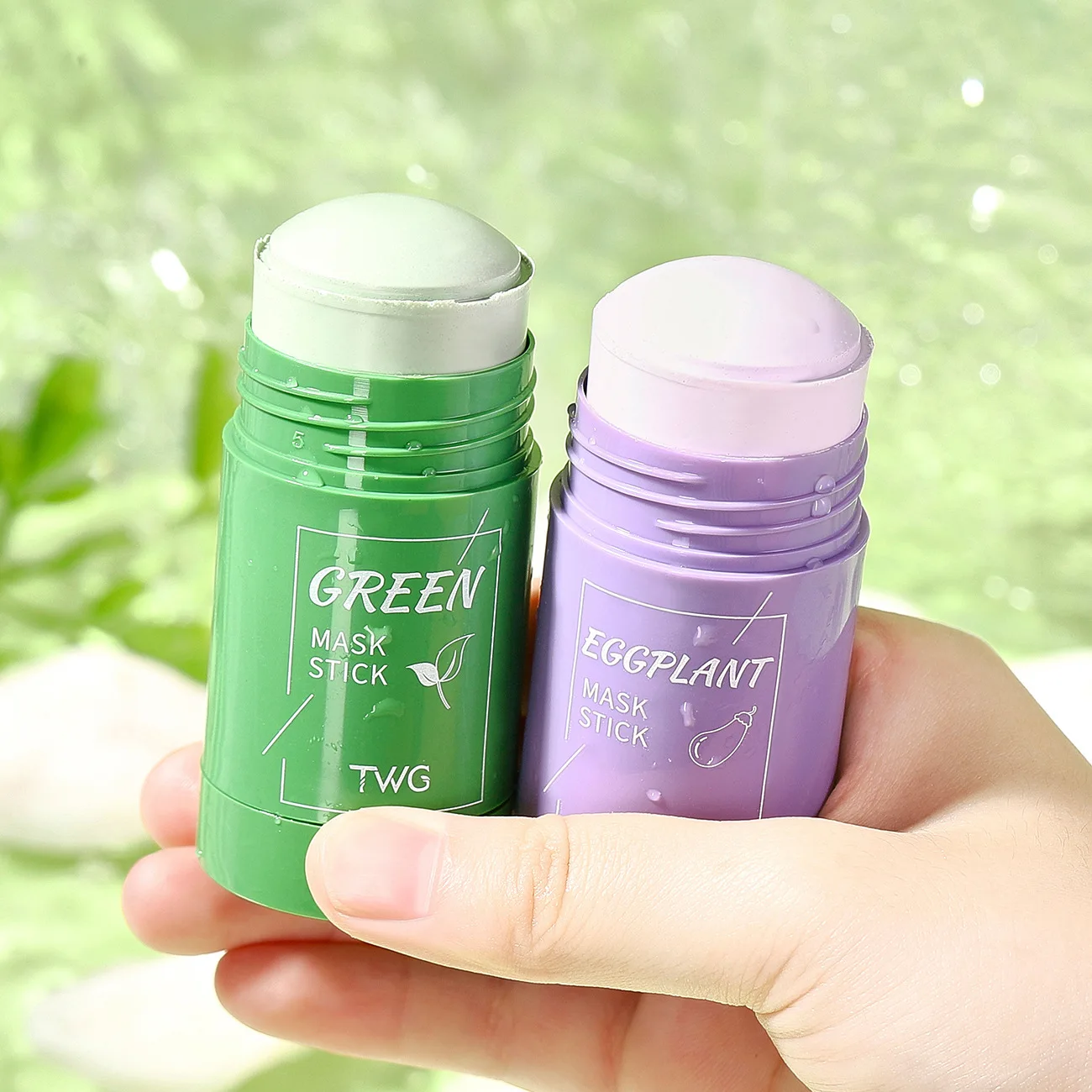 Private Label Organic Natural Purifying Clay Mask Green Tea Mud Masking For Face Wholesale Green Mask Stick