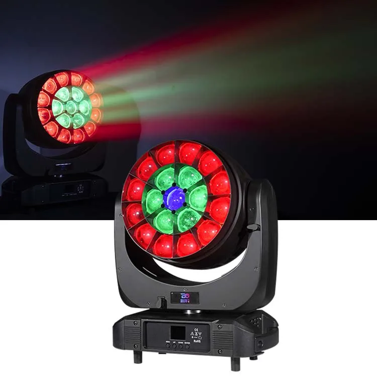 Ring Control 19x40w Led Wash Zoom Beam Lights Stage Moving Head Wash Zoom for Event