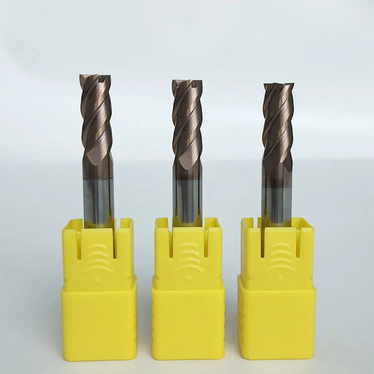 
HNT Hrc65 Square 4 flutes solid carbide end mills for steels 