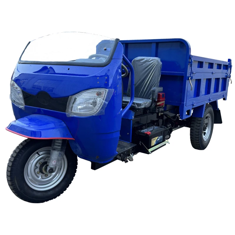 Huansheng Three-door Tricycles Cargo Cabin Motor Tricycle 3 Wheel Diesel Dump Truck