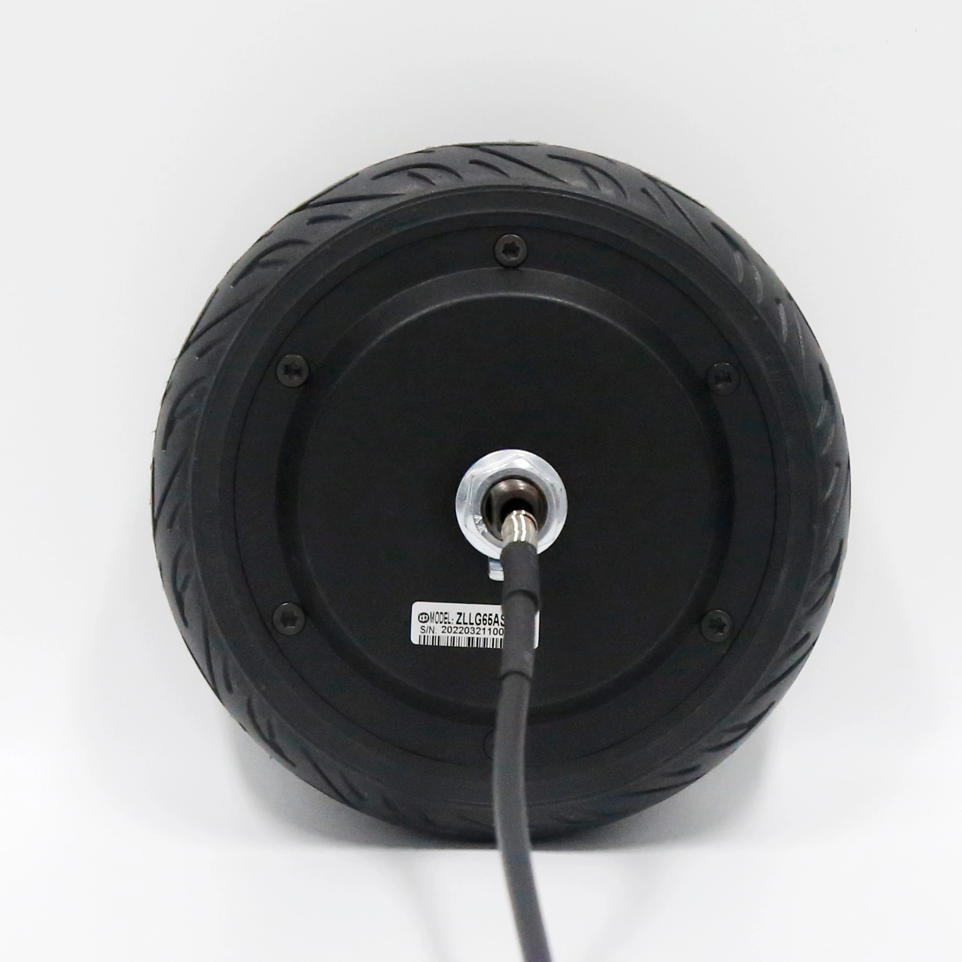 ZLTECH LVDS CE 6.5inch 24V 150W 5.5N.m IP54 60kg load rubber tire BLDC wheel hub servo motor with encoder for wheelchair