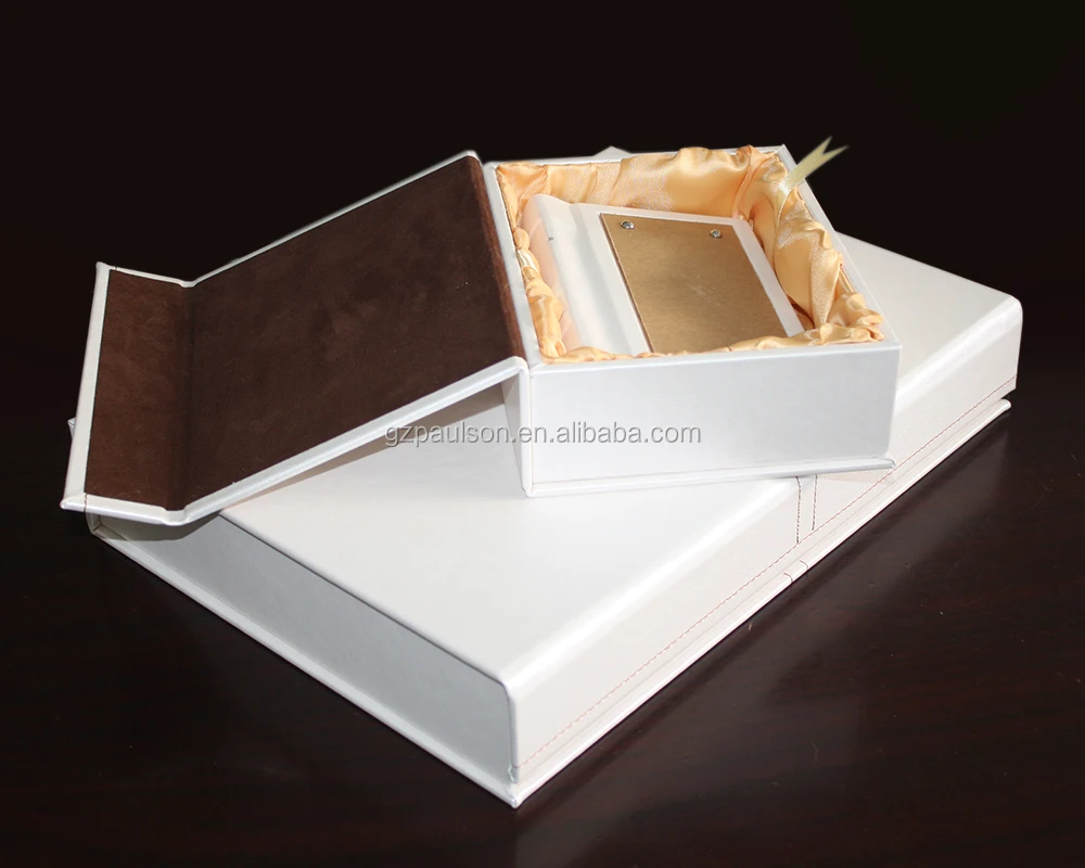 leather with Acrylic album + box