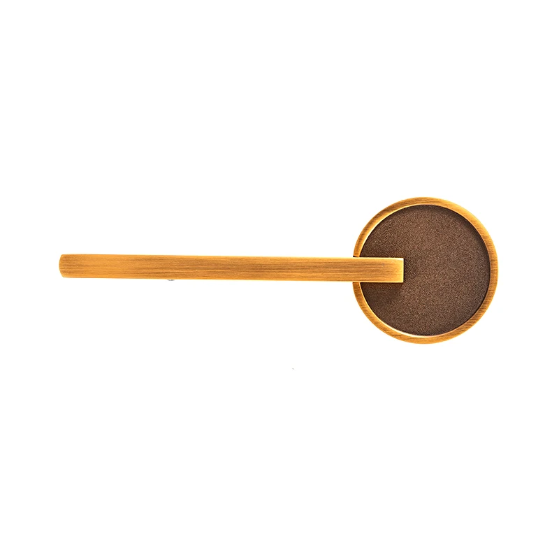 Современная деревянная дверная ручка из цинкового сплава, внутренний рычаг, кухонный шкаф, дверная ручка