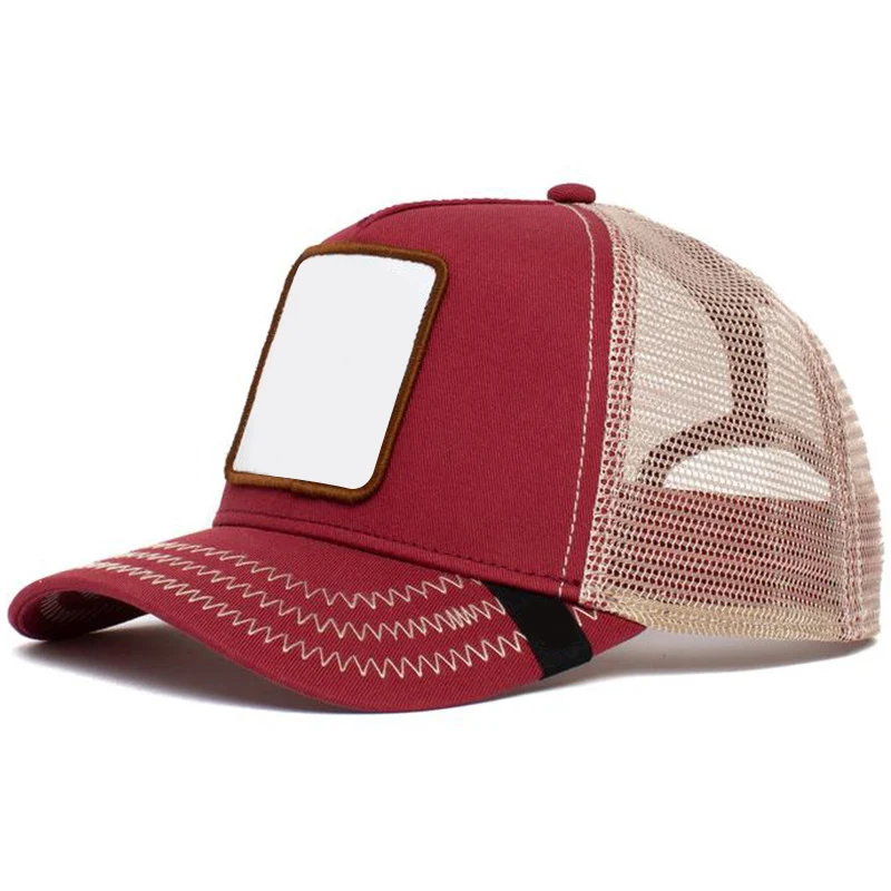 Free Sample Custom Animal Embroidery Patch Trucker Caps Outdoor 5 Panel Gorras Mesh Sport Trucker Hats