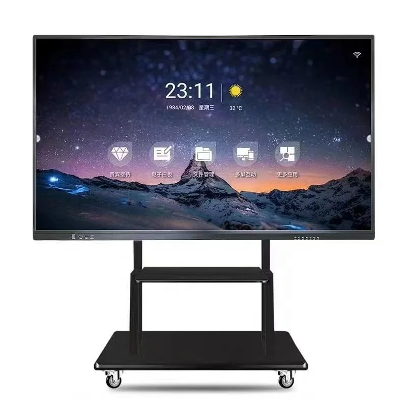 86-дюймовая Интерактивная плата с разрешением 4K все в одном сенсорным ЖК-экраном смарт-доска для улучшения совместной работы