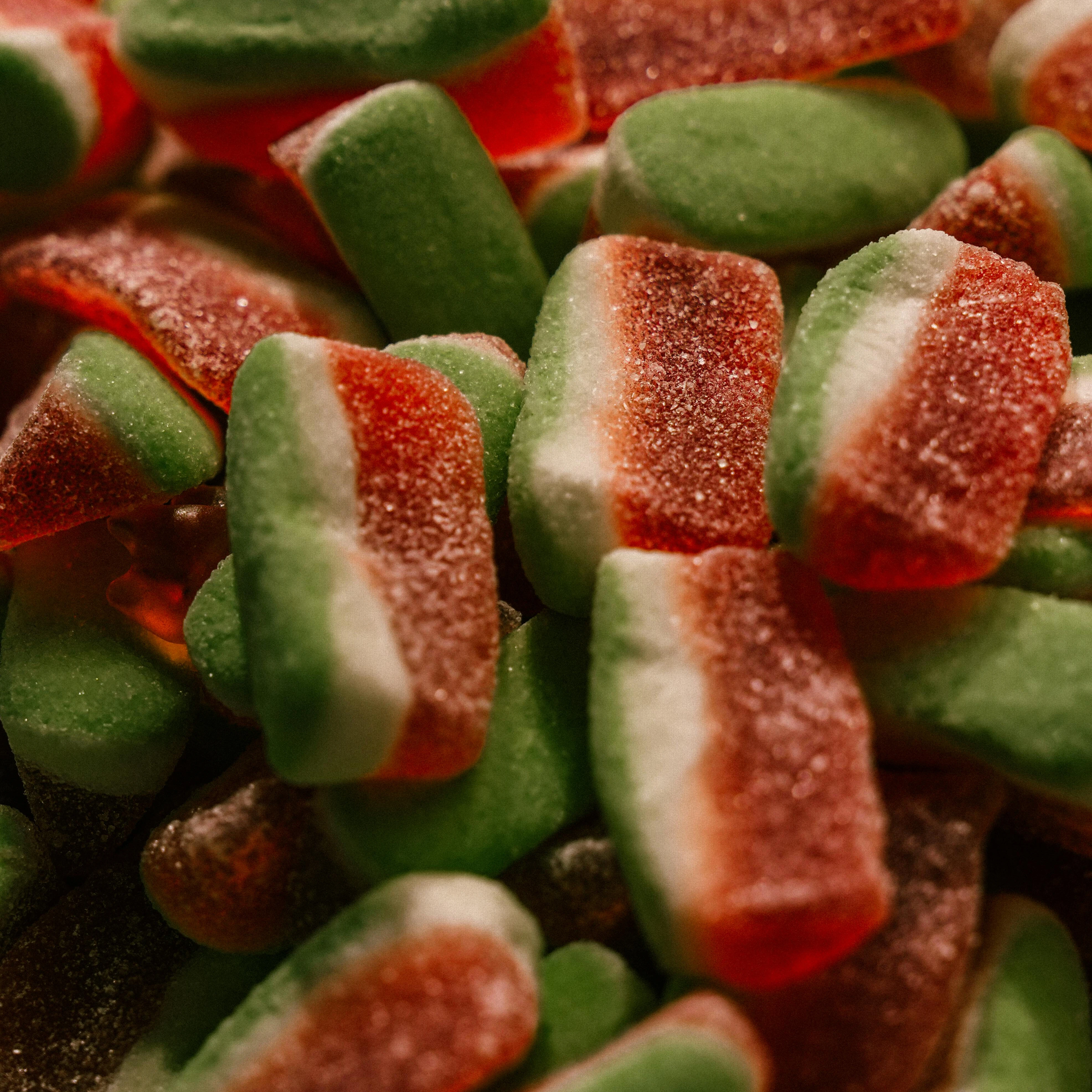 Wholesale halal OEM bulk packing soft chewy watermelon gummy jelly candy SWEETS bulk