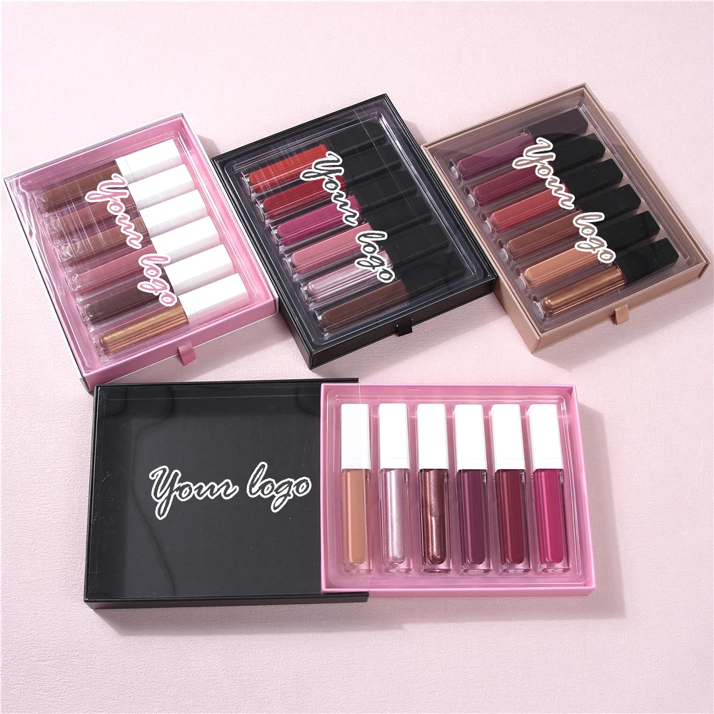 wholesale lipgloss base private label lip gloss set custom glossy lip gloss kit matte liquid lipstick set