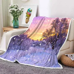 High Quality Custom Christmas Flannel Blanket Snowman Digital Printed Polyester Fleece Blanket