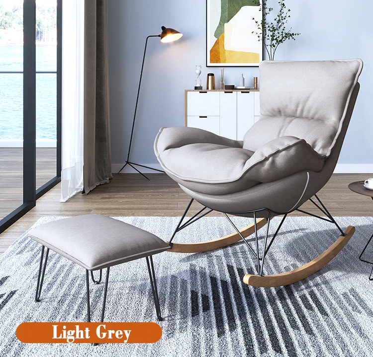 
In Stock Modern Style Living Room Furniture Leisure Rocking Chair Sofa Chair Leisure Lounge Chaise Chair for Living Room 