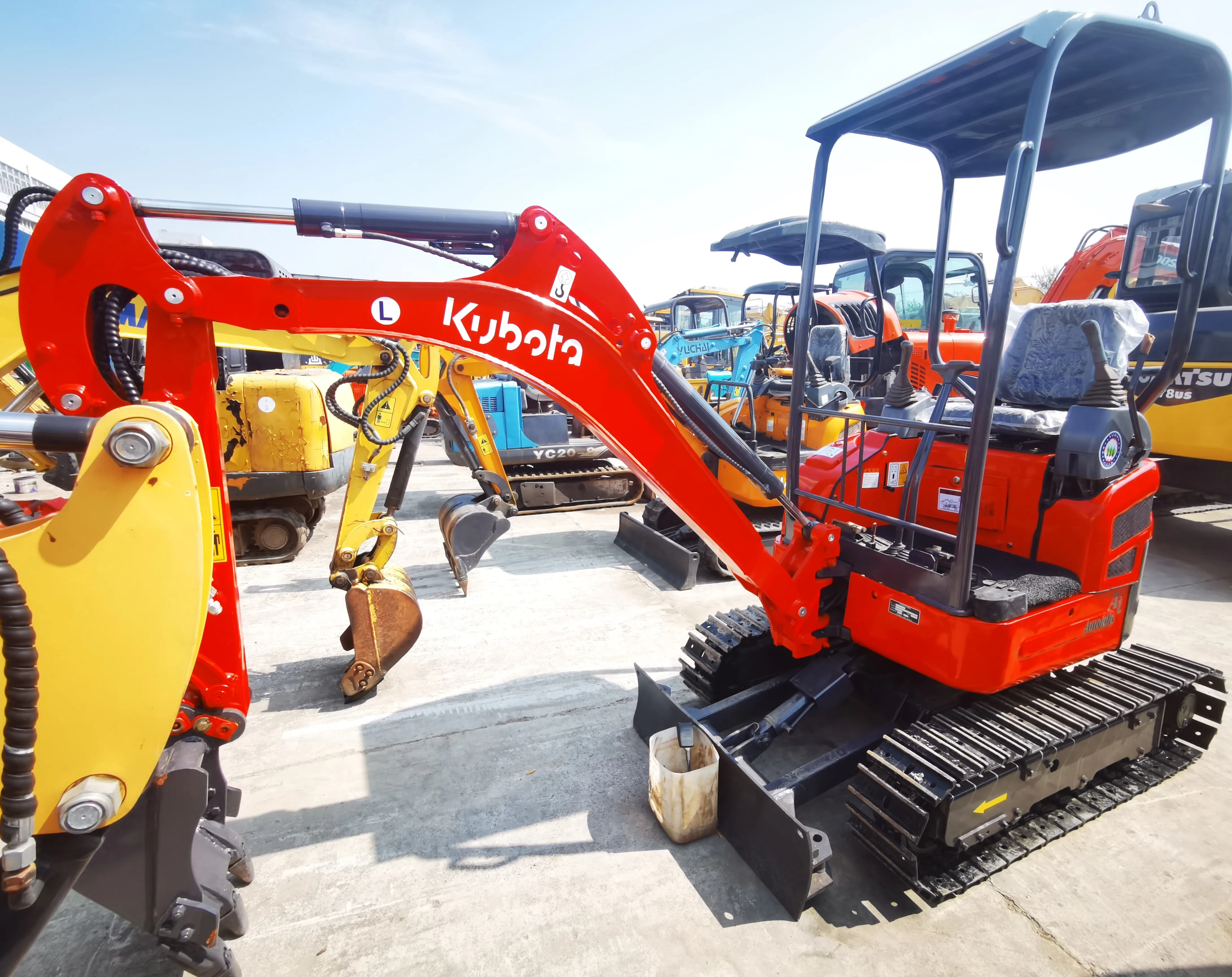 1ton Used Kubota U-17-6 Mini Crawler Excavator with 12.1kw New Engine 1~1000h working Kubota excavator