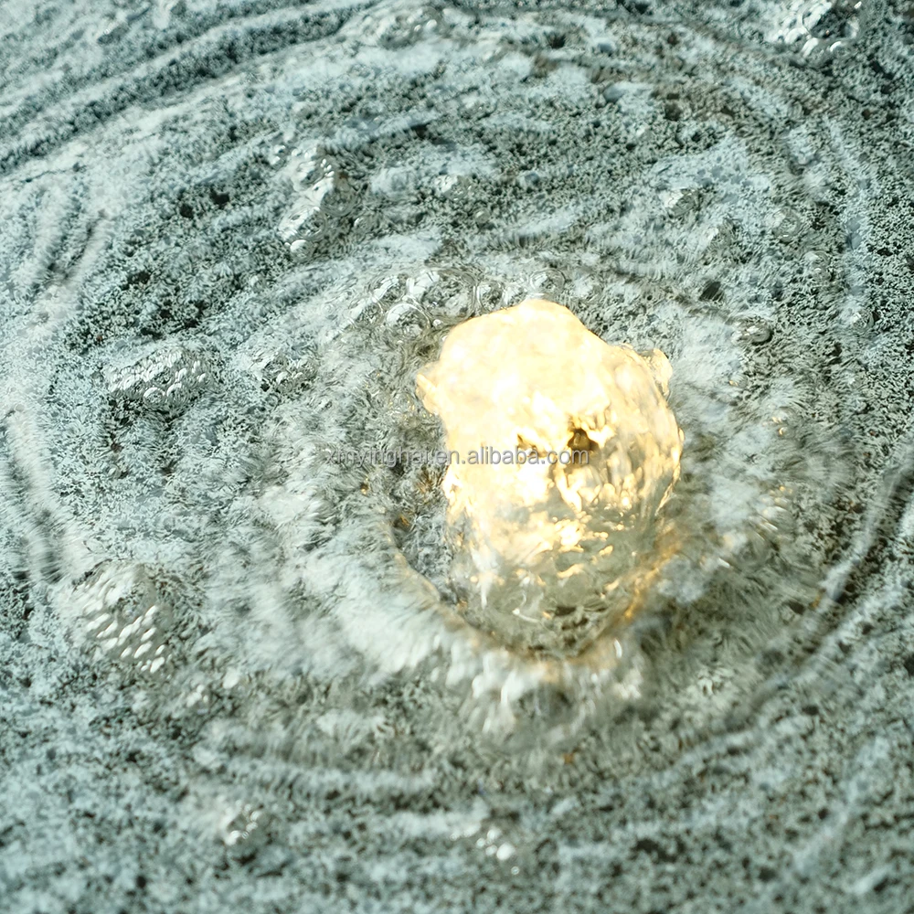 Steel Abstract Sculpture Water Fountain for Garden Outdoor Garden Grey Granite Fountaitus Stone Water Fountain