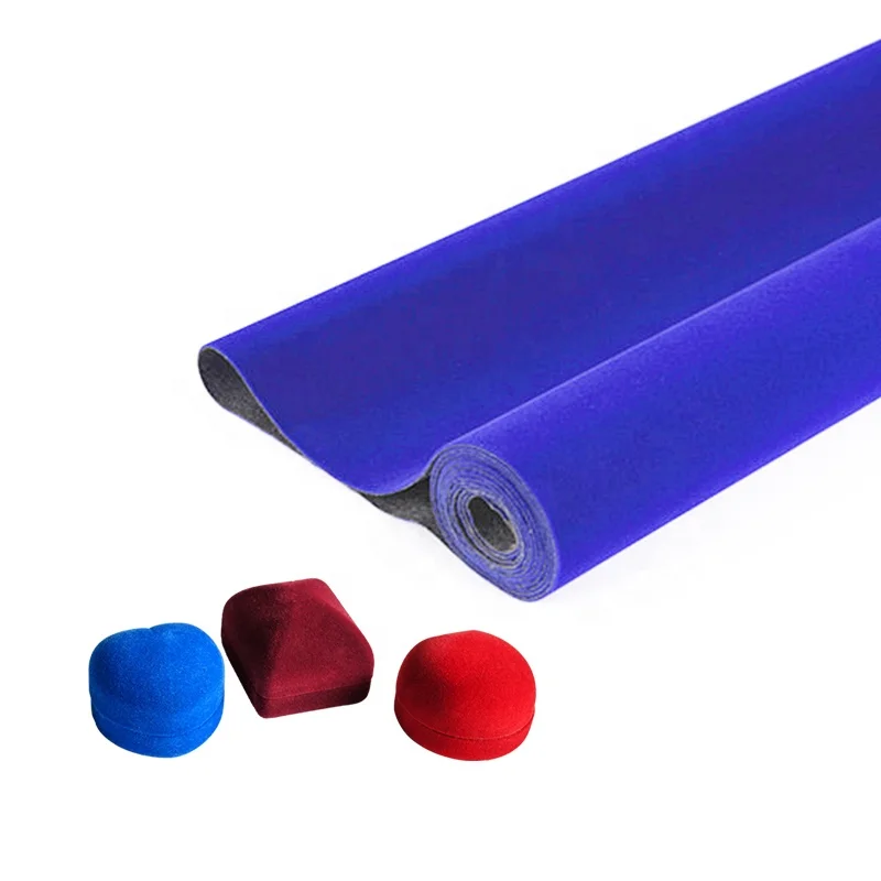 black photo shoots background gift box covering fabric nonwoven flock fabric short pile self adhesive material sticky flock