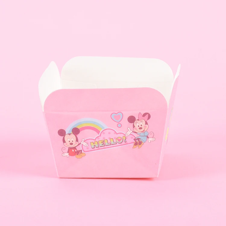 Factory price food grade square shape paper cake baking cups