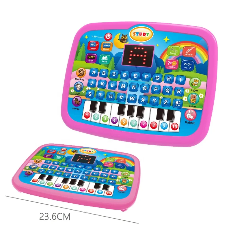 learning machines tablet baby educational laptop toys music led screen english chinese learning machine computer toy