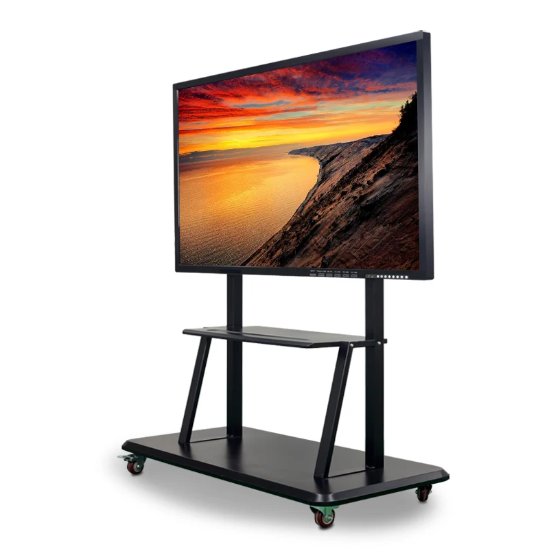 85 Inch 4k Interactive Smart Board Screens Black Shell Smart Touch Screen Interactive Digital Board For Classroom