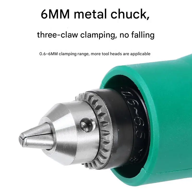 Industrial 6mm Small Electric Grinder Mold Grinding Polishing Engraving Wood/Jade/Stone Carving Straight Grinder Clean Seam