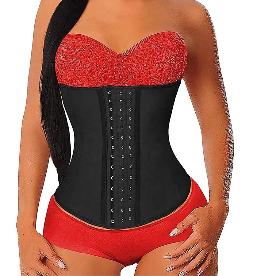 Wholesale 30cm 9 Steel Bone Sport Girdle  Slimming Breathable Latex Underbust Waist Trainer Corset Shapewear for Women