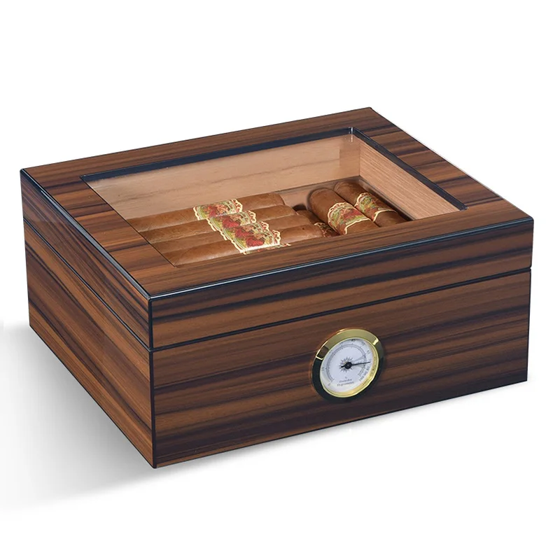 Boutique Poplar Antique Old Wooden Box Cigar Tobacco Cigarette Storage Creative square Folding Handicraft