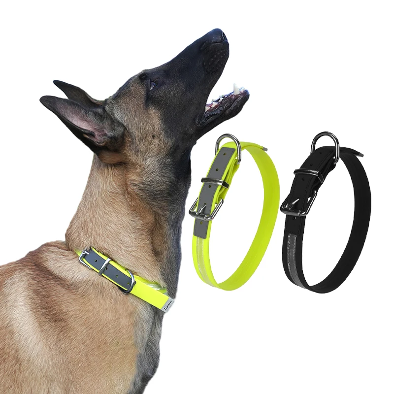 Good Quality Aluminum Rechargeable LED Light up Pitbull With Gold Chain - Pet Dog Collar