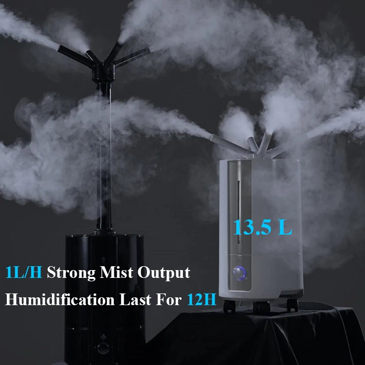 RUNAL Smart OEM 12L 13.5 L 15L 15 Liter 50Hz 4 Head 4Head Kc Commercial Cool Mist Maker Atomizing Fogger Ultrasonic Humidifier
