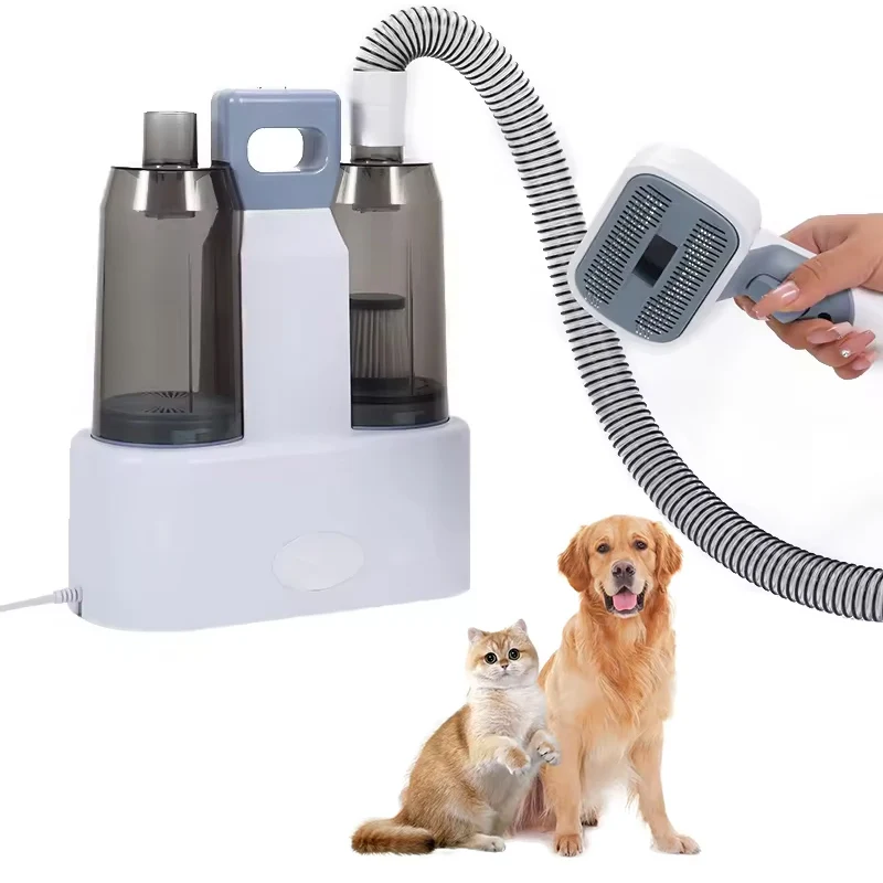 Pet Cleaning Grooming Trimmer Dog Cat Kit Brush Hair Vacuum Cleaner All-in-one Dog Vacuum Cleaner Pet Hair Clipper Set