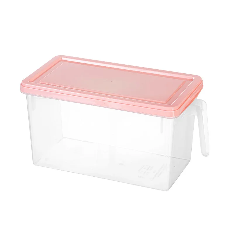 Food Grade PP Plastic Home Kitchen Refrigerator Food Ftorage Box Crisper with Handle