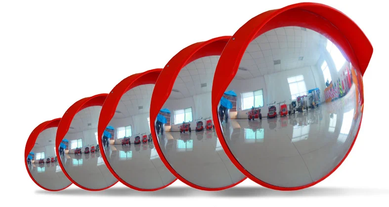 Convex Traffic Mirror for Driveway, Warehouse and Garage Safety or Store and Office Security, with Adjustable Wall Fixing