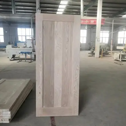 white oak two square 2 panel door