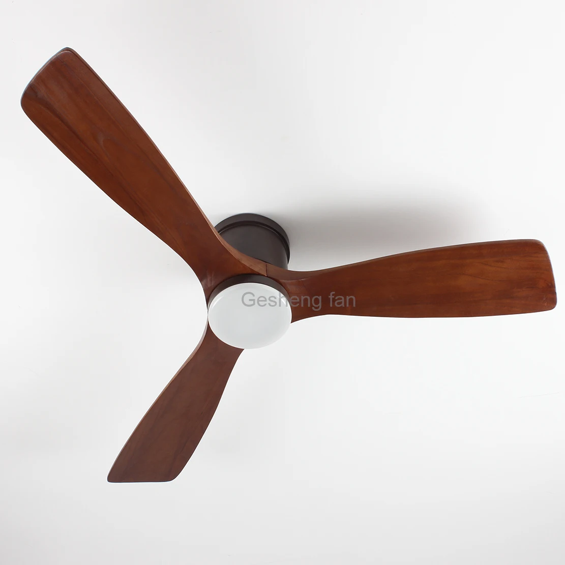 Modern Luxury Design 52 Inch Energy Saving Decorative Wooden 3 Blade Ceiling Fan With LED Light