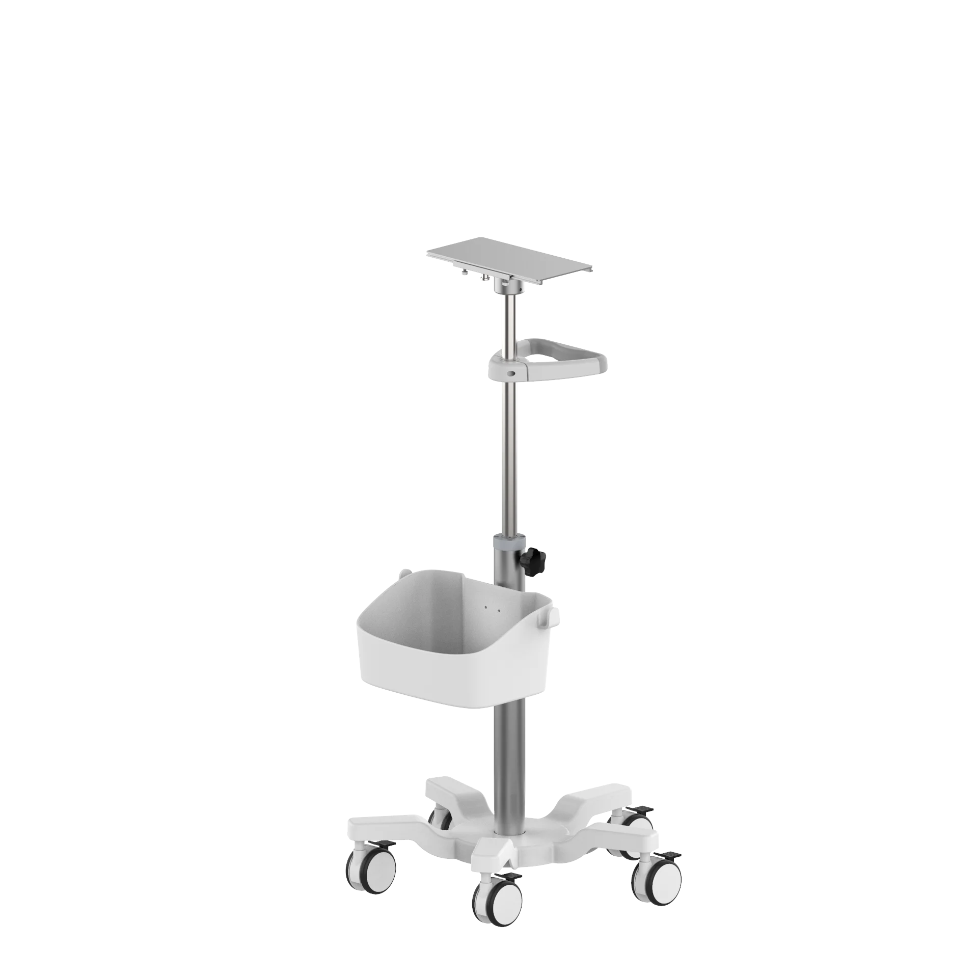 Hospital Trolley  Ajustable Monitoring Cart Trolley