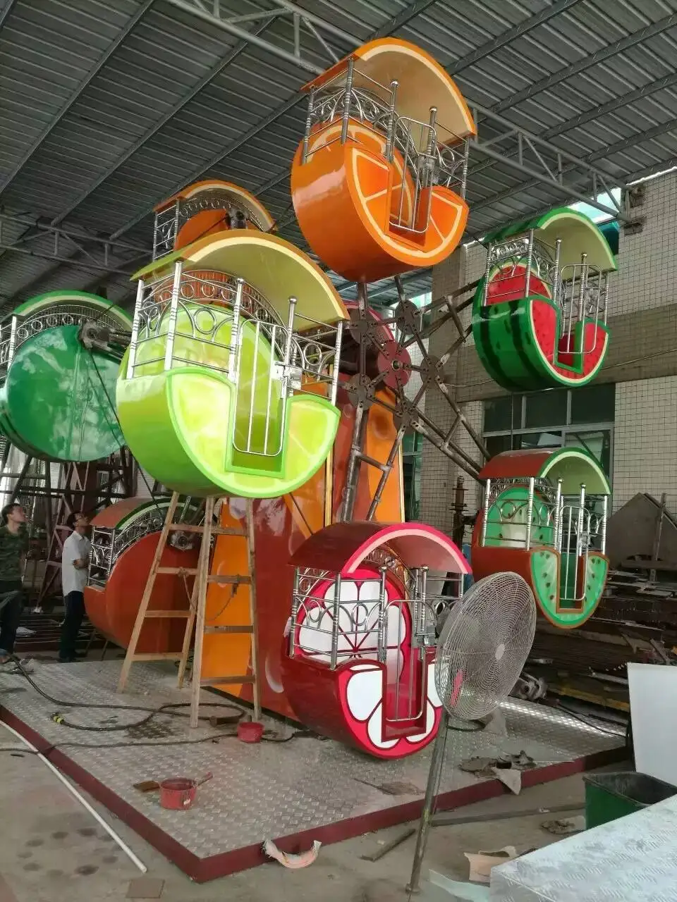 Professional Manufacturer Theme Park Games Equipment Double Kiddie Ferris Wheel For Sale