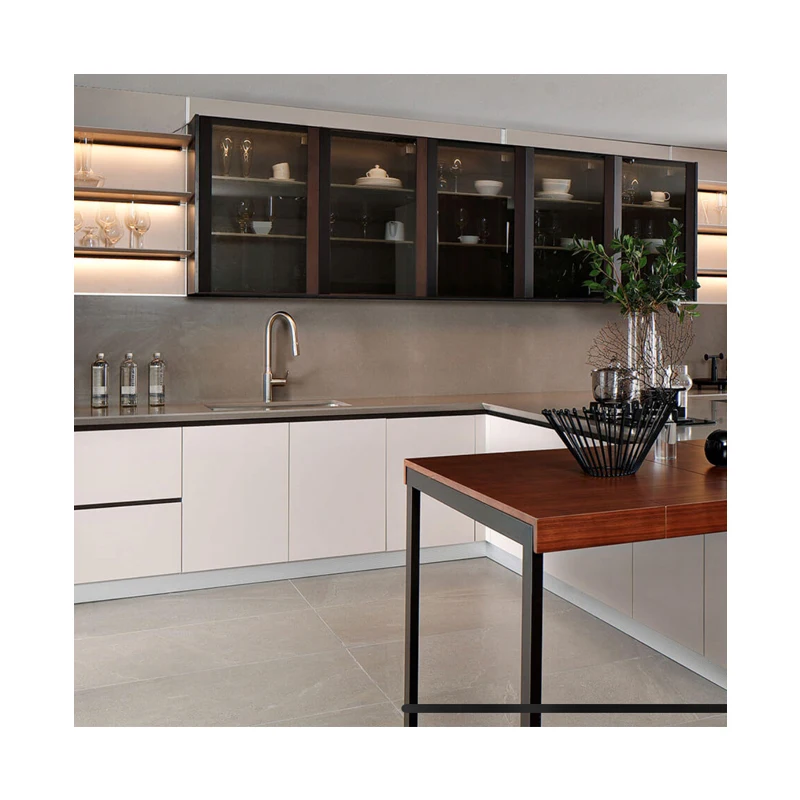 China High Quality High Gloss White Kitchen Cabinets Furniture
