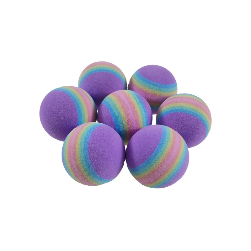 Manufactory Wholesale Custom Float Mix Colour High Bouncy Light  Plastic Eva Foam Massaging Sponge  Ball