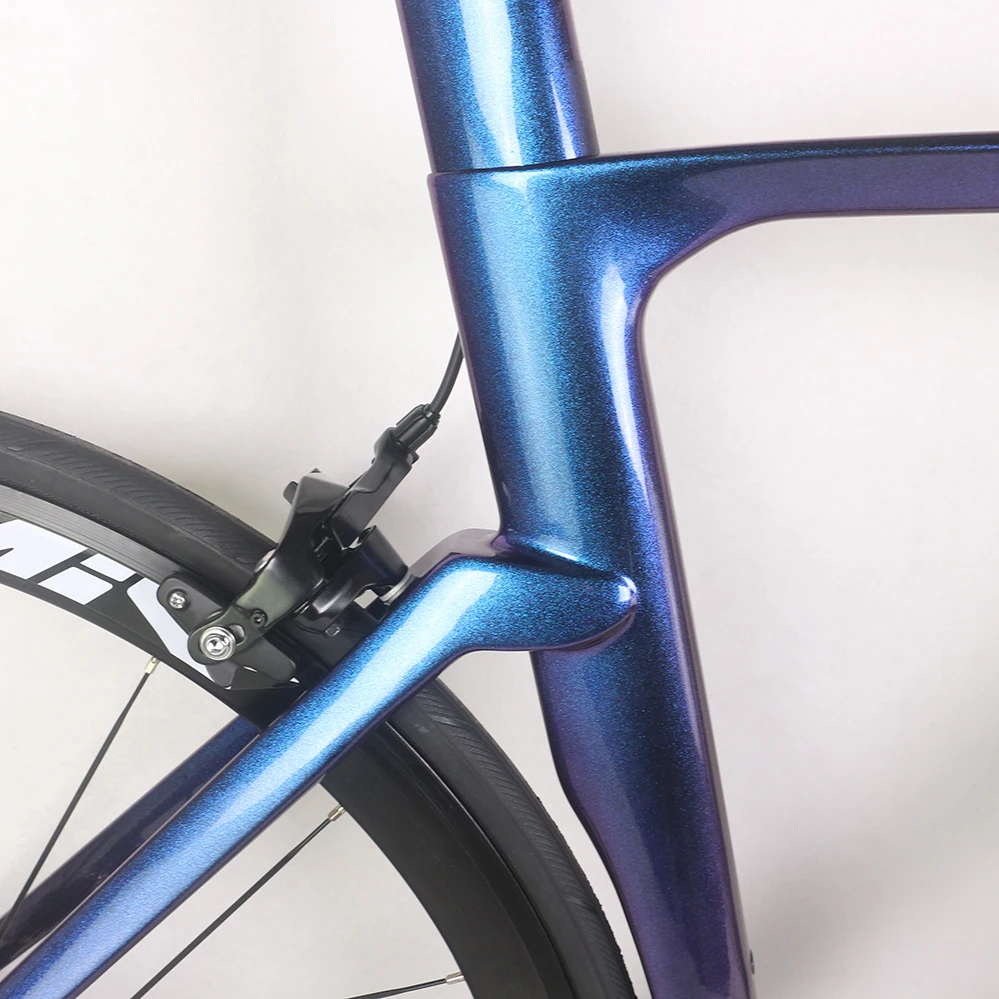 Newest  22 Speed Aero Road Complete Bike TT-X32 With SH1MAN0 R7000 groupset And Aluminum Wheels Chameleon painting