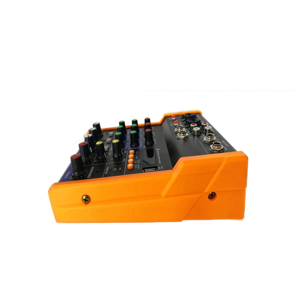 BT смешивания G4 портативная консоль звукомикшер запись 48В эффект 4-канальный аудио микшерный пульт с USB