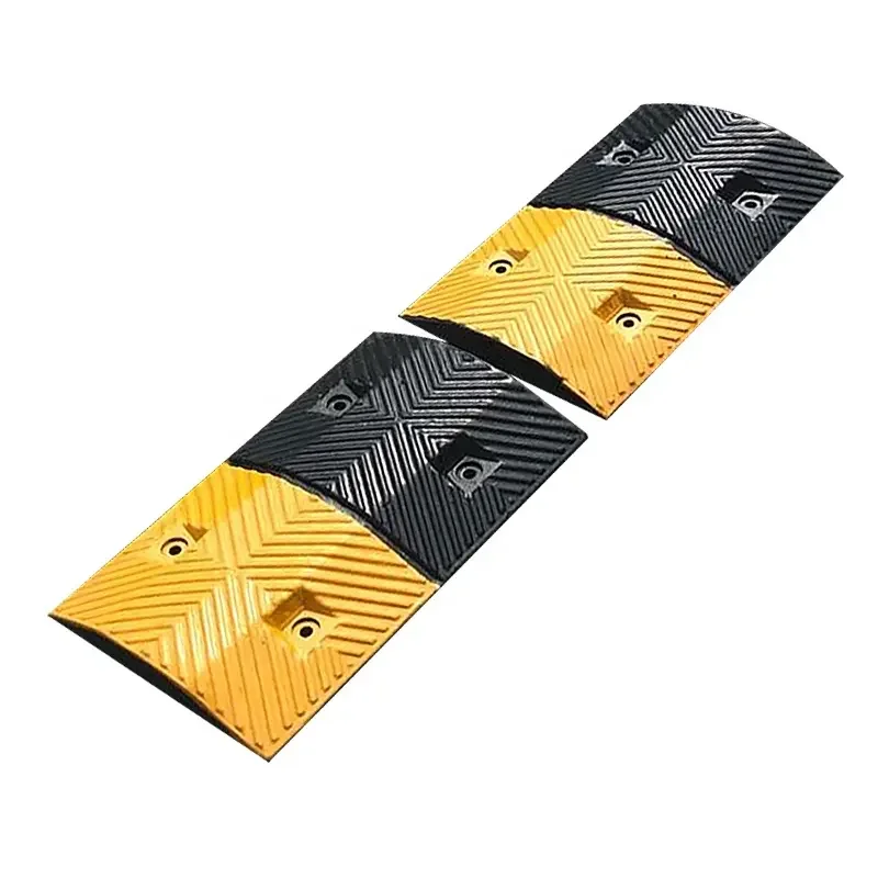 Popular Heavy Duty Ladder Type Traffic Installation Safety rubber smart speed bump For Sale