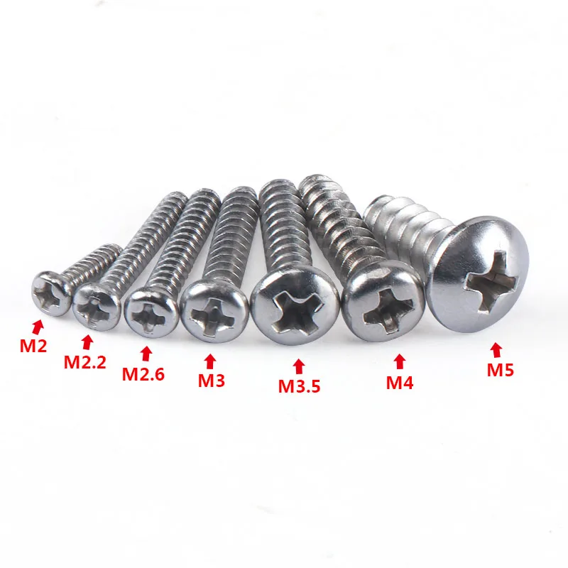China Customized Screws Stainless Steel 304 316 Cross Pan Head Thread Forming Self Tapping Screws