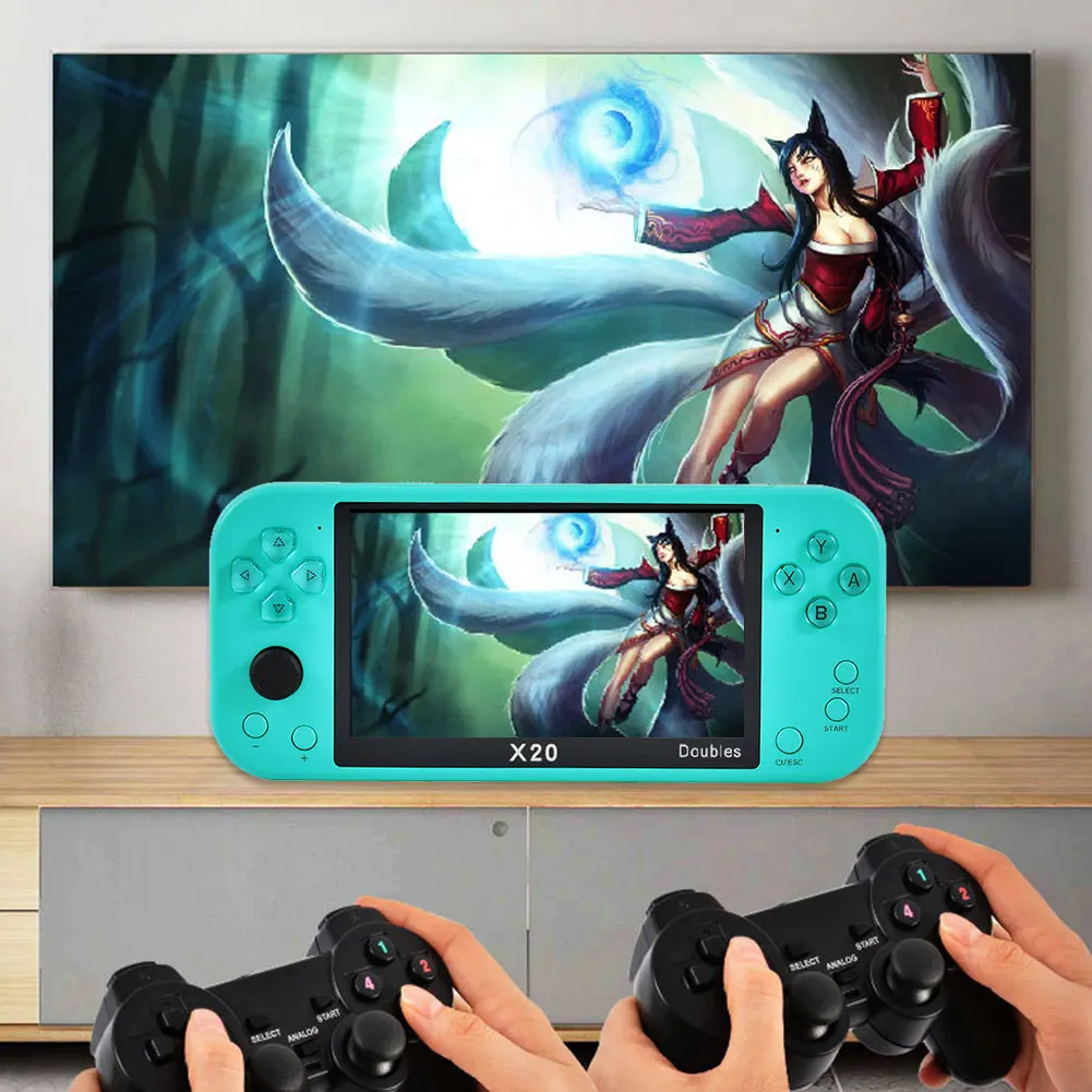 Latest TV Game Console X20 Handheld Portable Retro 5.1 inch classic game console Game Player For Psp