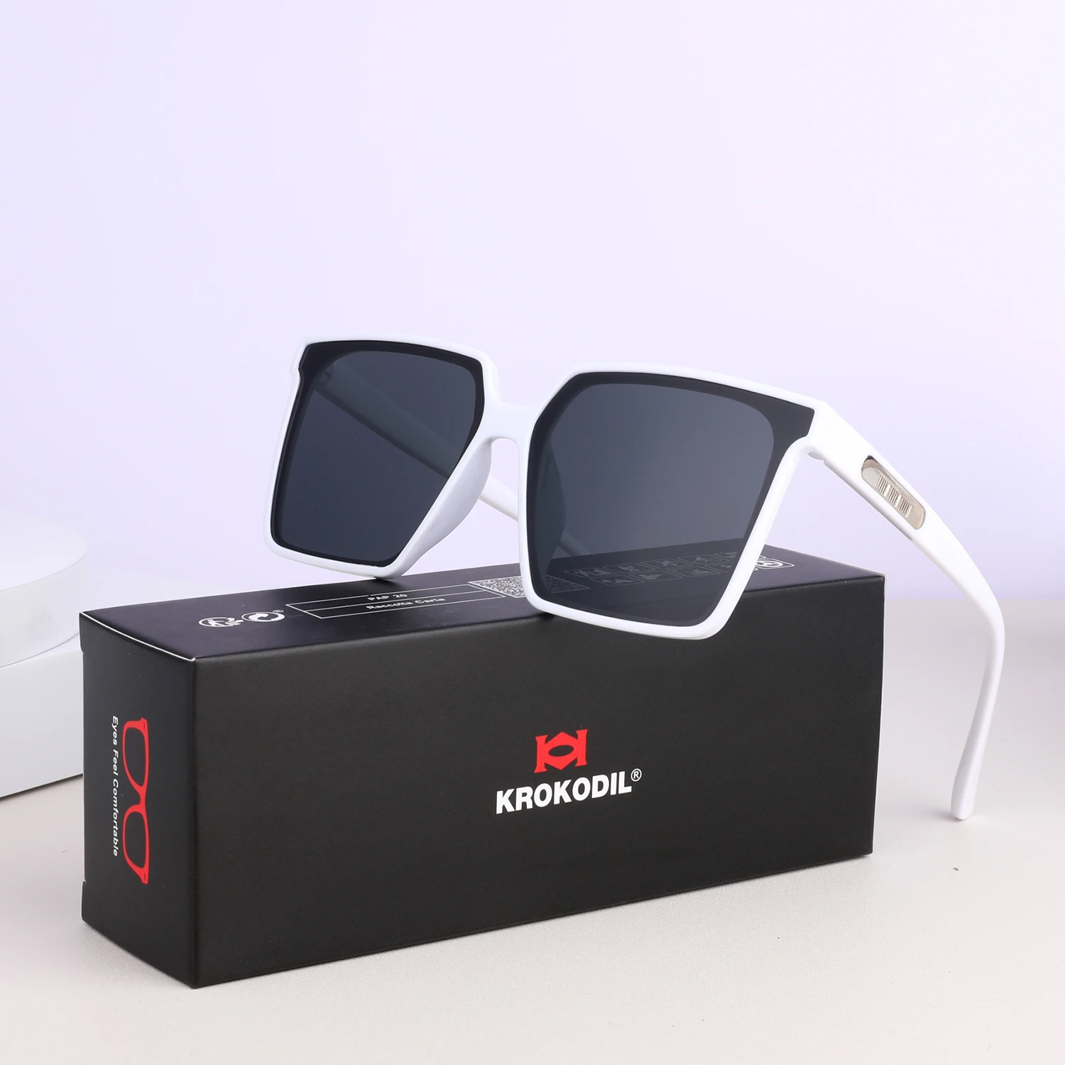 Korean web red square frame 2024 new big frame sunglasses summer tide sunscreen travel sunglasses UV protection wholesale