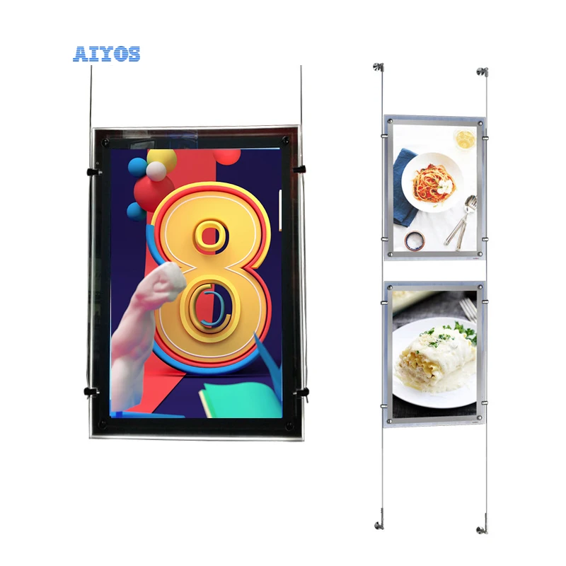 Digital Signage Hanging LCD Display Screen Advertising Video Window Display for real estate /Shopping Mall