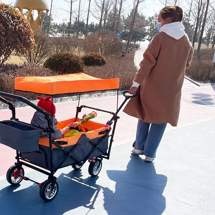 folding wagon cart heavy duty utility collapsible folding utility beach trolley cart camping folding wagon