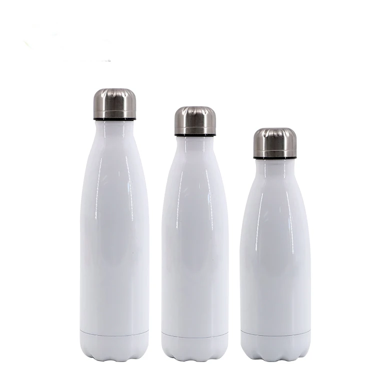 17oz blank sublimation stainless steel vacuum insulated water bottle soda cola can with lid