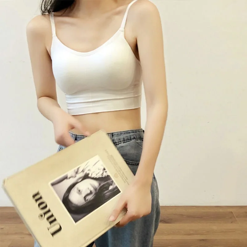 Seamless Suspender Beautiful Back Bra Wrapping Wireless Bra Sports Bras