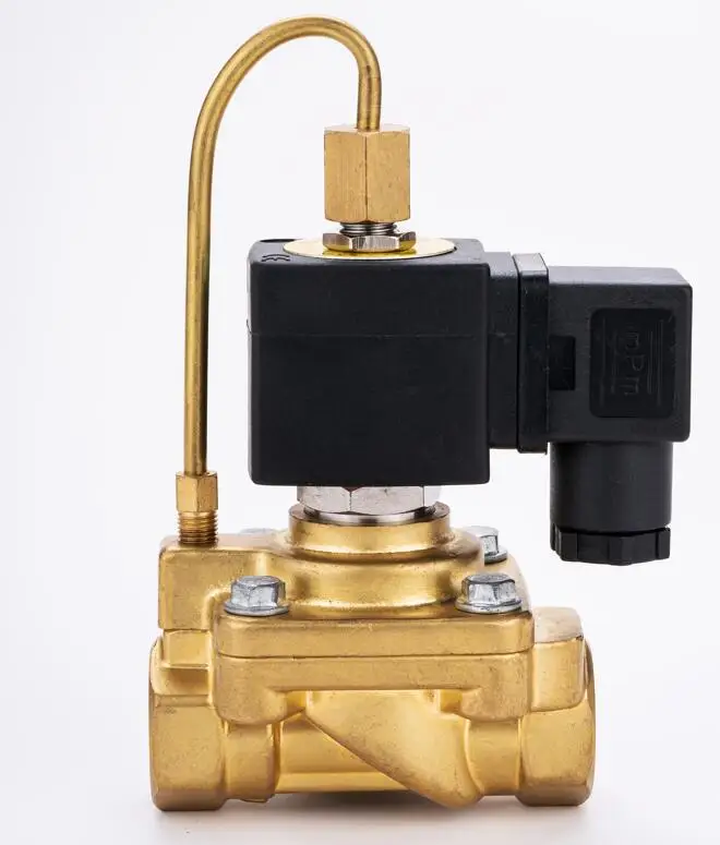 SLG321HP15B High-Pressure Solenoid Valve 1/2 inch Normally closed 220 Volt Max 50 Bar for Water Air Oil