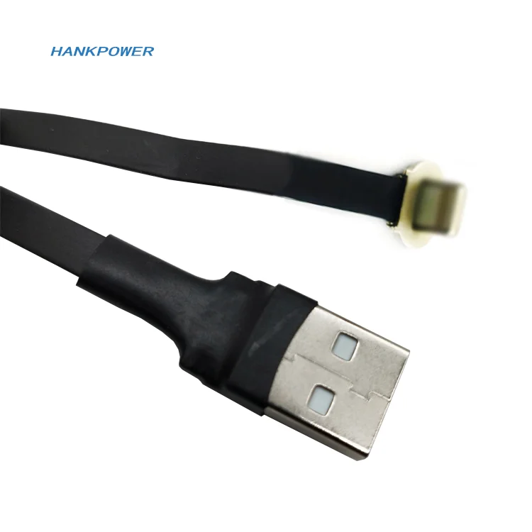 Custom Available Right Angle For Iphone 8Pin Flat Ribbon FFC Thin Cable FPC USB A Data Cable