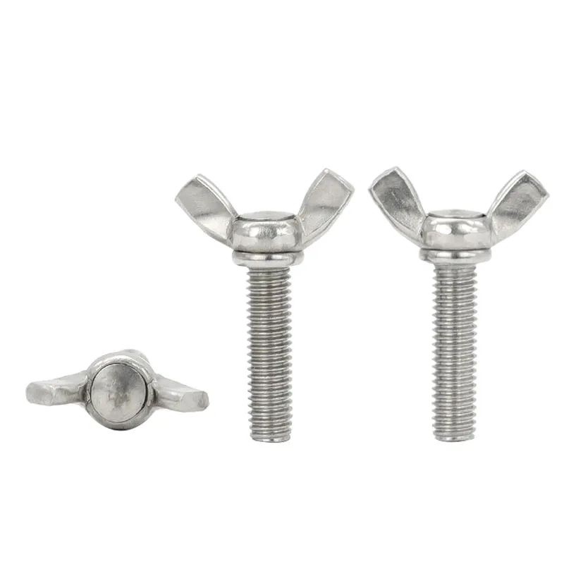 Direct sale butterfly screw SS304 316 stainless steel bolt wing bolt