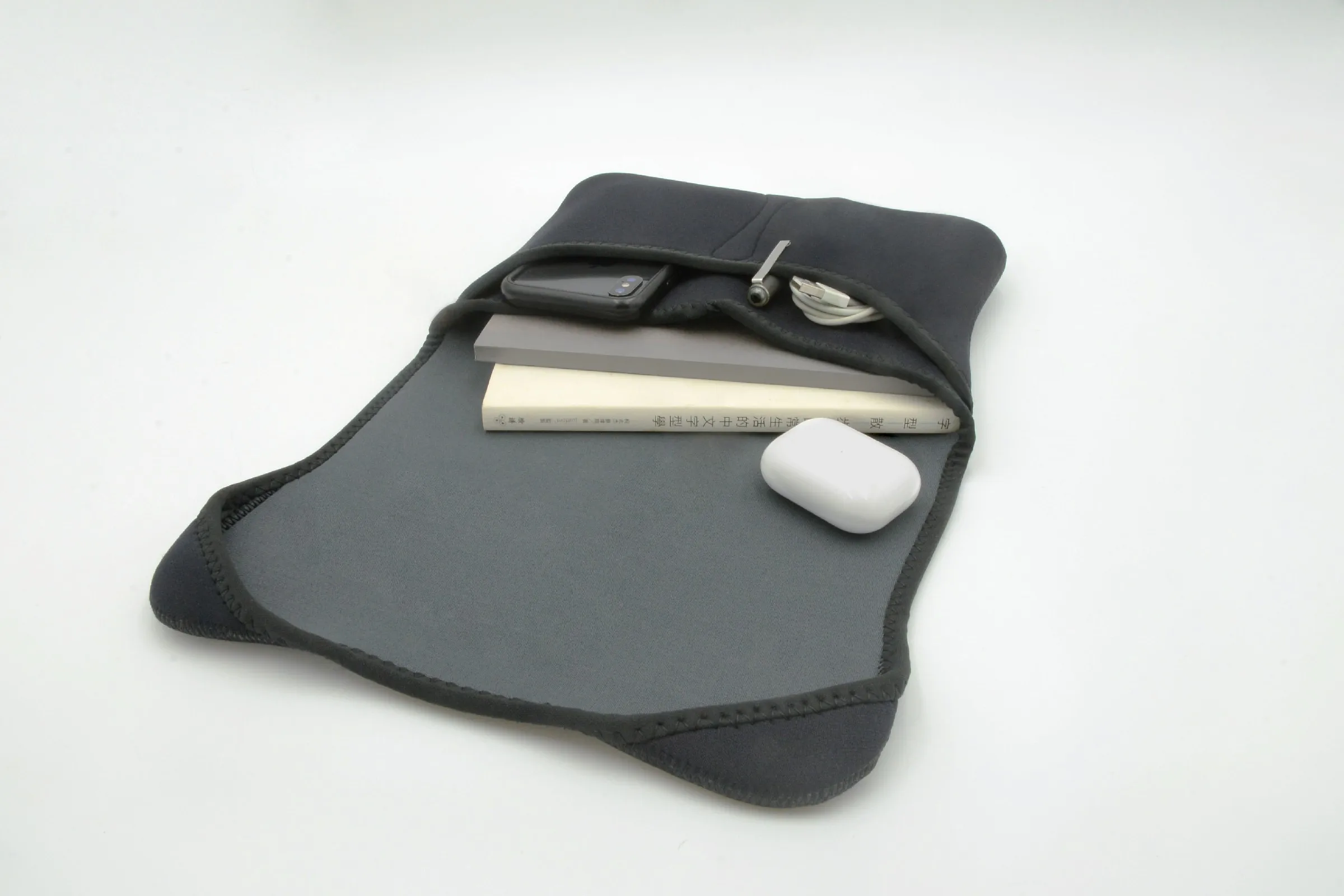 Personalized Lightweight Texture Neoprene Notebook Protective Bag Customized Laptop Sleeve Lite Tech Kit