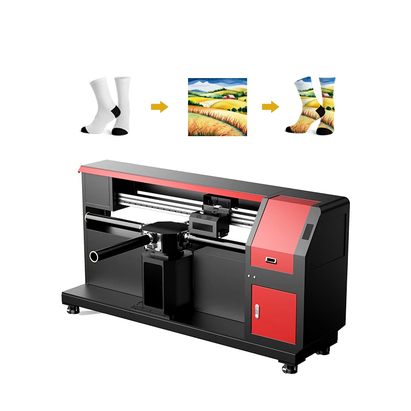 360 Degree Digital Inkjet Printer Multi-Roller Seamless Underwear and Sock Printing Machine